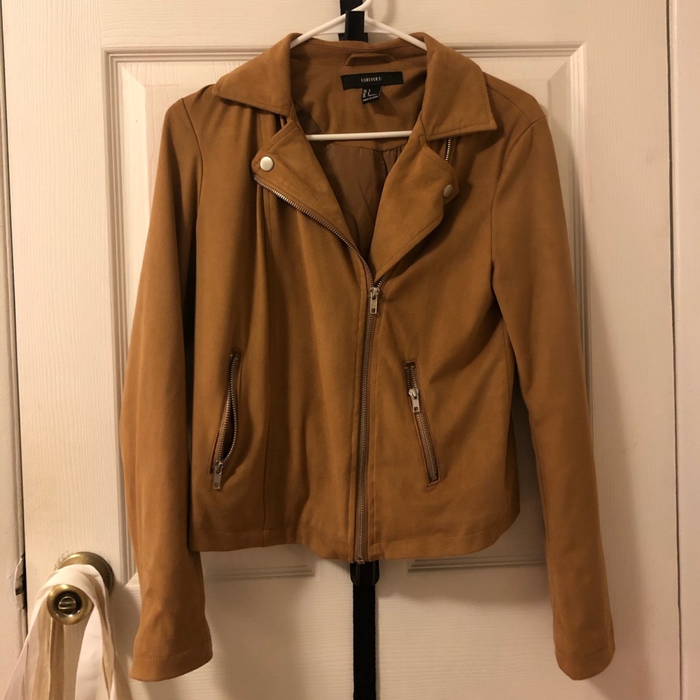 Forever 21 Faux Suede Moto Jacket